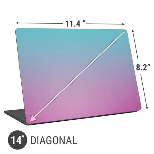Purple and Blue Ombre Universal Laptop 14in (11.4 x 8.2in) Skin