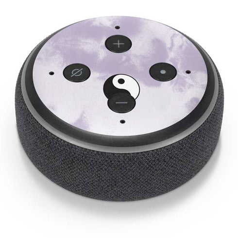 Purple and White Tie Dye Amazon Echo Dot Skin