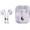 Purple and White Tie Dye Apple AirPods 2 Skin