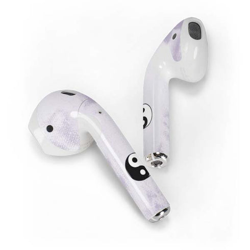 Purple and White Tie Dye Apple AirPods 2 Skin