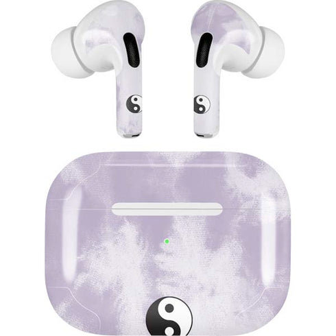 Purple and White Tie Dye Apple AirPods Pro Skin