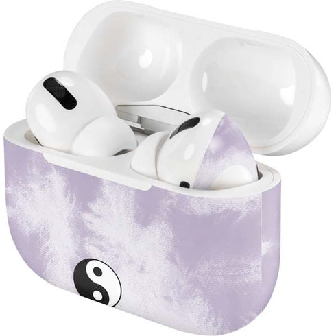 Purple and White Tie Dye Apple AirPods Pro Skin