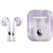 Purple and White Tie Dye Apple AirPods Skin