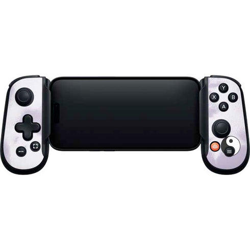 Purple and White Tie Dye Backbone One for iPhone Game Controller Skin