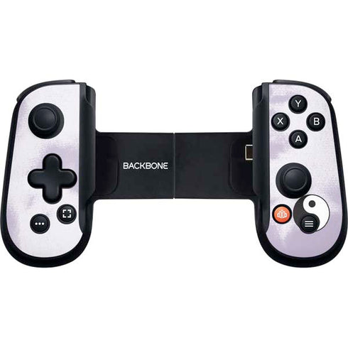 Purple and White Tie Dye Backbone One for iPhone Game Controller Skin