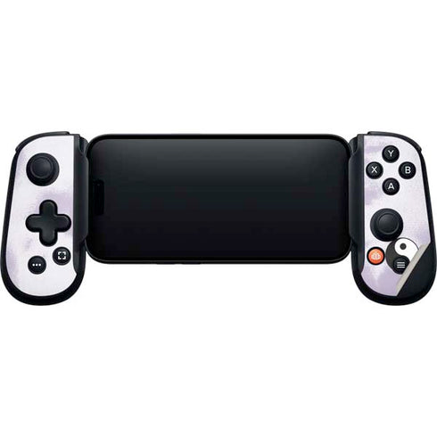 Purple and White Tie Dye Backbone One for iPhone Game Controller Skin