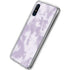 Purple and White Tie Dye Galaxy A10e Clear Case