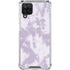 Purple and White Tie Dye Galaxy A12 Clear Case