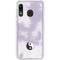 Purple and White Tie Dye Galaxy A20 Clear Case