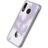 Purple and White Tie Dye Galaxy A20 Clear Case