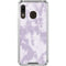 Purple and White Tie Dye Galaxy A30 Clear Case