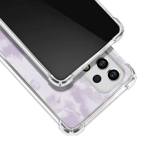 Purple and White Tie Dye Galaxy A33 5G Clear Case