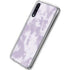 Purple and White Tie Dye Galaxy A50 Clear Case