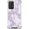 Purple and White Tie Dye Galaxy A52 5G Clear Case