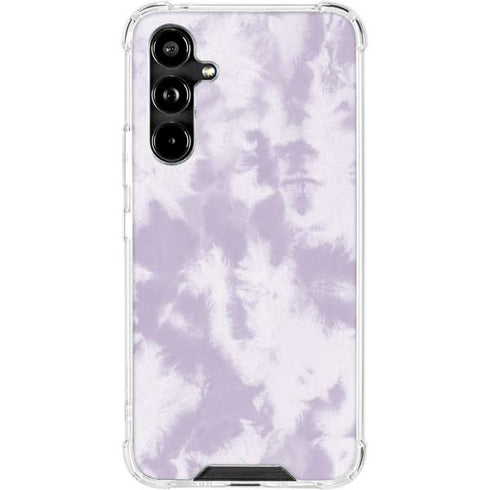 Purple and White Tie Dye Galaxy A54 5G Clear Case