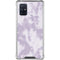 Purple and White Tie Dye Galaxy A71 5G Clear Case