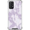 Purple and White Tie Dye Galaxy A72 5G Clear Case