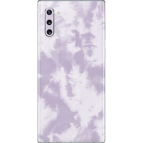 Purple and White Tie Dye Galaxy Note 10 Skin