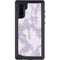 Purple and White Tie Dye Galaxy Note 10 Waterproof Case