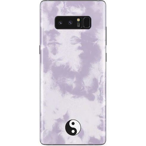 Purple and White Tie Dye Galaxy Note 8 Skin