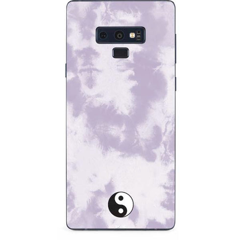 Purple and White Tie Dye Galaxy Note 9 Skin