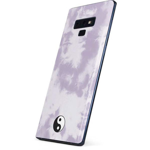 Purple and White Tie Dye Galaxy Note 9 Skin