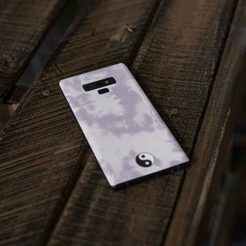 Purple and White Tie Dye Galaxy Note 9 Skin