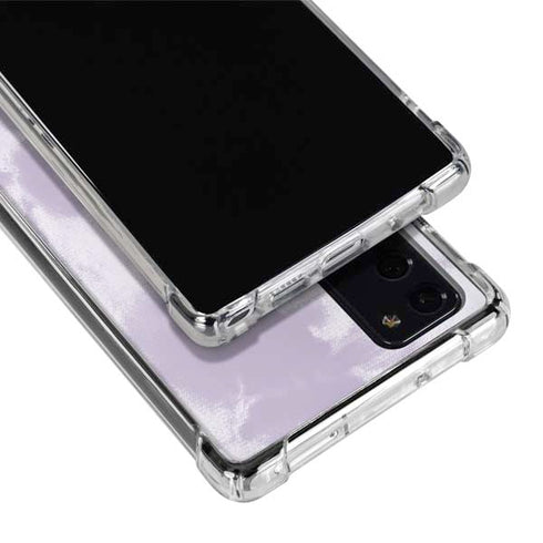 Purple and White Tie Dye Galaxy Note20 5G Clear Case