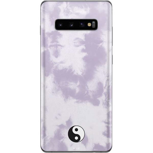 Purple and White Tie Dye Galaxy S10 Plus Skin