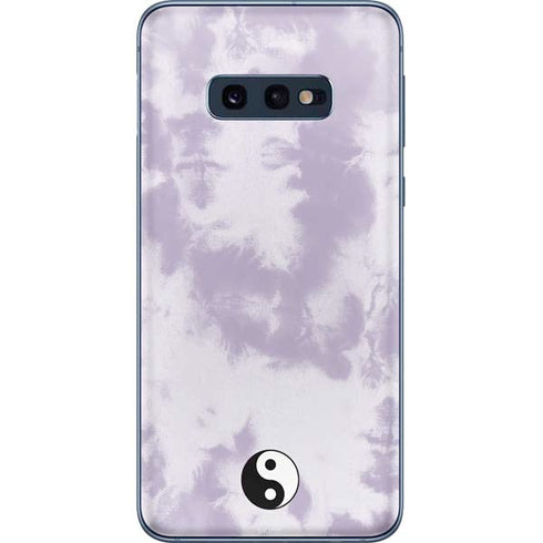 Purple and White Tie Dye Galaxy S10e Skin
