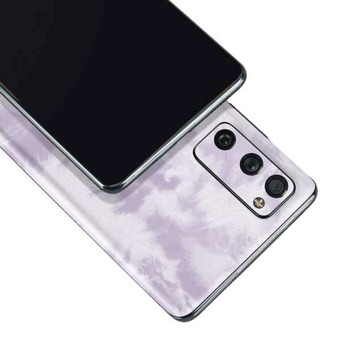 Purple and White Tie Dye Galaxy S20 Fan Edition Skin