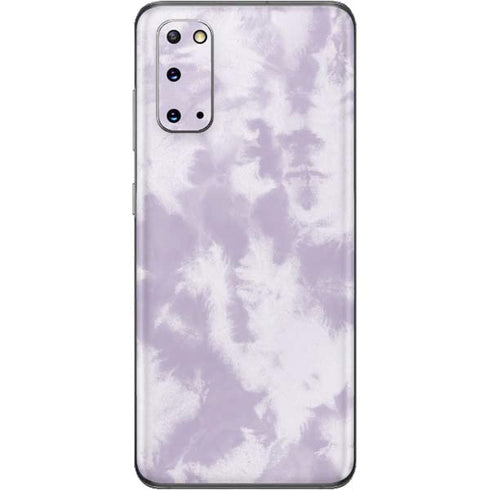 Purple and White Tie Dye Galaxy S20 Skin