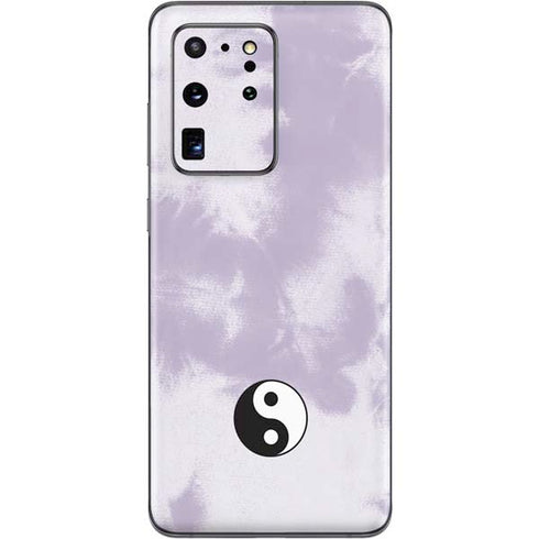 Purple and White Tie Dye Galaxy S20 Ultra 5G Skin