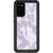 Purple and White Tie Dye Galaxy S20 Waterproof Case