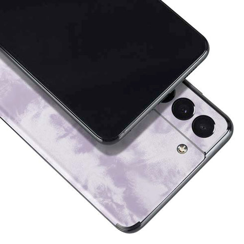 Purple and White Tie Dye Galaxy S21 5G Skin