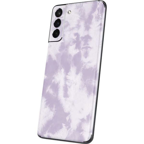 Purple and White Tie Dye Galaxy S21 5G Skin