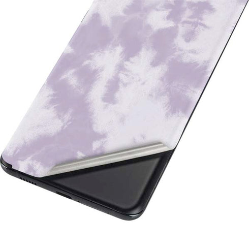 Purple and White Tie Dye Galaxy S21 5G Skin