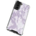 Purple and White Tie Dye Galaxy S21 FE Clear Case