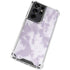 Purple and White Tie Dye Galaxy S21 Ultra 5G Clear Case