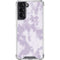 Purple and White Tie Dye Galaxy S22 Clear Case