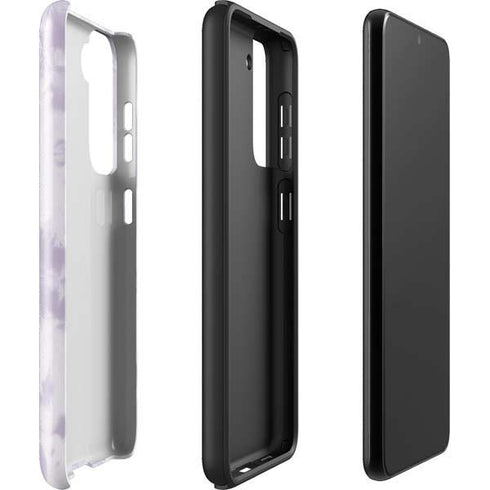 Purple and White Tie Dye Galaxy S22 Plus Pro Case