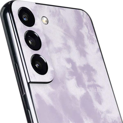 Purple and White Tie Dye Galaxy S22 Skin