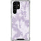 Purple and White Tie Dye Galaxy S22 Ultra Clear Case