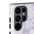 Purple and White Tie Dye Galaxy S22 Ultra Pro Case
