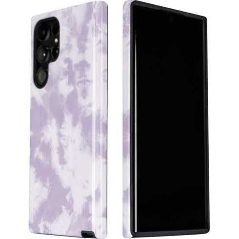 Purple and White Tie Dye Galaxy S22 Ultra Pro Case