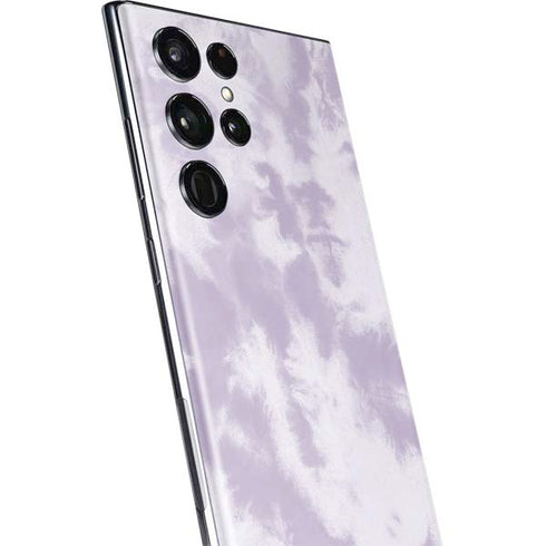 Purple and White Tie Dye Galaxy S22 Ultra Skin
