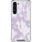 Purple and White Tie Dye Galaxy S23 Plus Clear Case