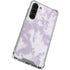 Purple and White Tie Dye Galaxy S23 Plus Clear Case