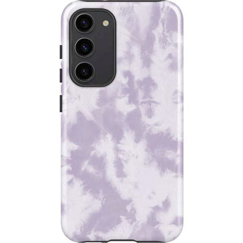 Purple and White Tie Dye Galaxy S23 Plus Pro Case