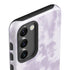 Purple and White Tie Dye Galaxy S23 Plus Pro Case